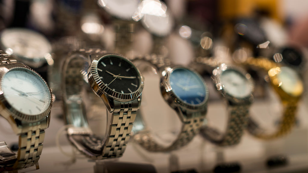 Luxusuhren im Schaufenster